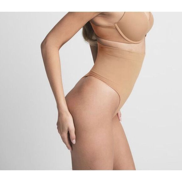 New Skims Everyday Sculpt High Wasted Thong Ochre Size 4x - Picture 3 of 8